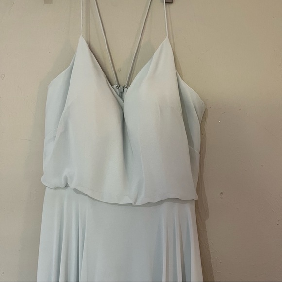 Jenny Yoo BHLDN Inesse Bridesmaid Maxi Dress in aqua Size 4 - Picture 9 of 9